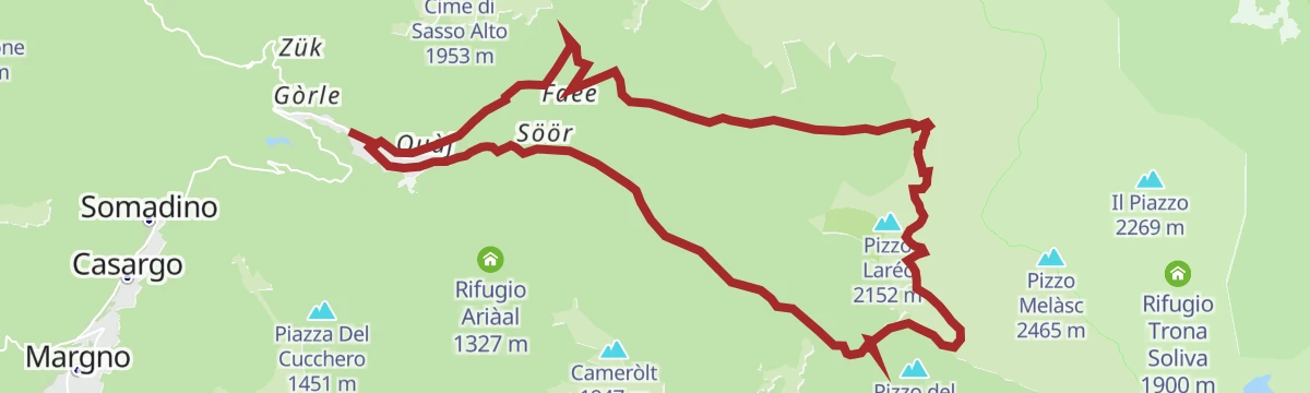 Route map: Le vie del ferro